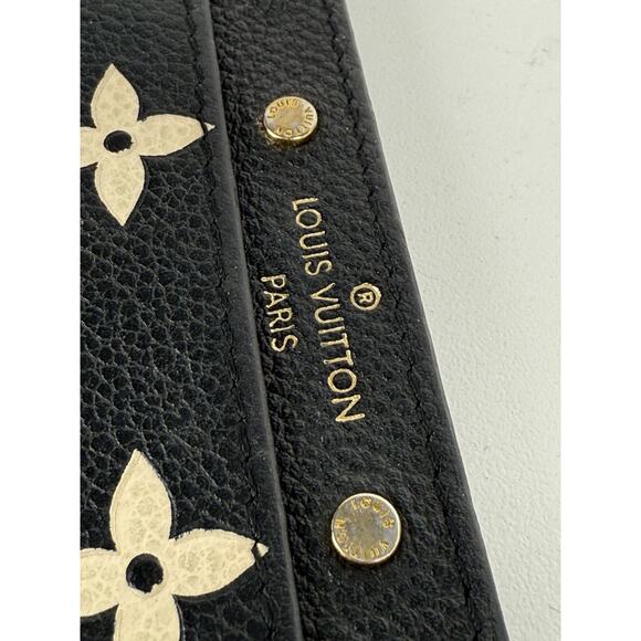 LOUIS VUITTON Porte Carte Saample Bicolor Monogram Empret Leather Card Case - Picture 5 of 10